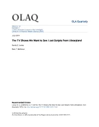 Lost Scripts from Libraryland