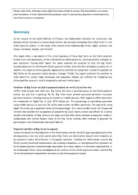 ACM Study: Big Techs in the Dutch Payment System