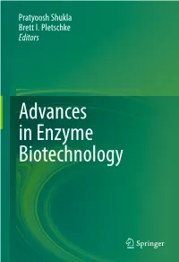 Advances in Enzyme Biotechnology Advances in Enzyme Biotechnology