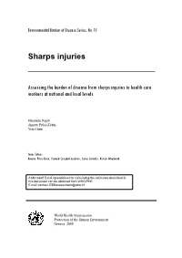Assessing the Burden of Disease from Sharps Injuries to Health-Care Workers at National and Local Levels