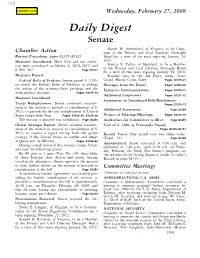 Daily Digest Senate Daniel W