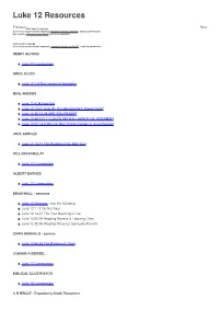 Luke 12 Resources