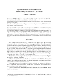 Systematic Notes on Asian Birds. 65 a Preliminary Review of the Certhiidae 1