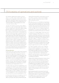 CEO's Review of Operations and Outlook