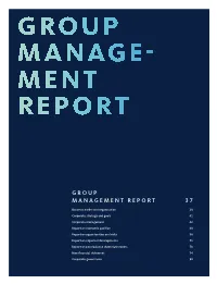 Group Management Report 37