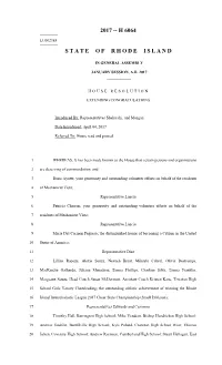 H 6064 State of Rhode Island