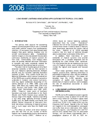 Long Range Lightning Nowcasting Applications for Tropical Cyclones