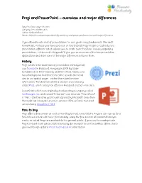 Prezi and Powerpoint Powerpoint Powerpoint