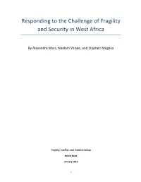 Responding to the Challenge of Fragility and Security in West Africa