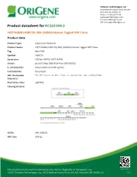 HIST1H2BN (H2BC15) (NM 003520) Human Tagged ORF Clone Product Data