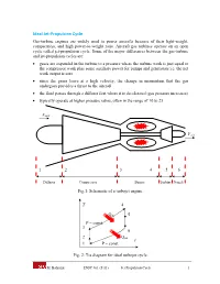 Ideal Jet-Propulsion Cycle