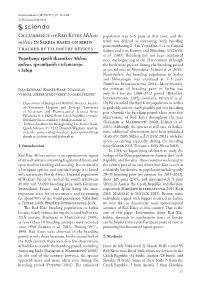 Occurrence of Red Kites Milvus Milvus in Serbia Based on Birds Tracked by Telemetry Devices