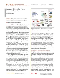 Paradigm Shift in How People Interact with Media