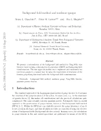 Background Field Method and Nonlinear Gauges