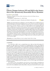 Glacier Changes Between 1976 and 2015 in the Source Area of the Ayeyarwady (Irrawaddy) River, Myanmar