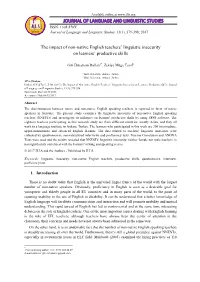JOURNAL of LANGUAGE and LINGUISTIC STUDIES ISSN: 1305-578X Journal of Language and Linguistic Studies, 13(1), 379-398; 2017