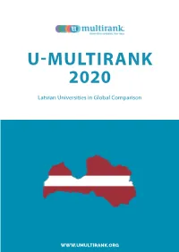 Latvian Universities in Global Comparison