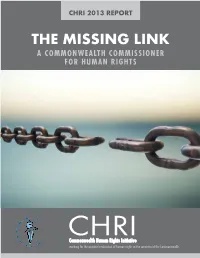 The Missing Link: a Commonwealth Commissioner for Human Rights