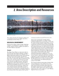 Chapter 2, Area Description and Resources
