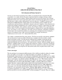 Chapter 6 Airline Business Strategy