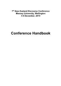 Conference Handbook