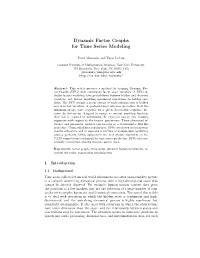 Dynamic Factor Graphs for Time Series Modeling
