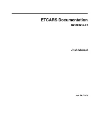 ETCARS Documentation Release 0.14