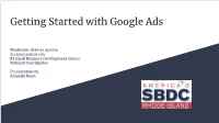 Getting Started with Google Ads