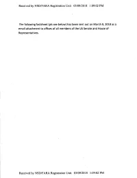 Received by NSD/FARA Registration Unit 03/09/2018 1:09:02 PM