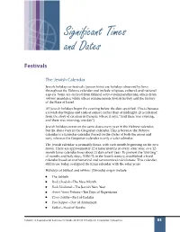 Significant Times and Dates