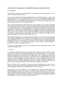 The Seven Sins of Globalisation: a Perspective from Small Developing States
