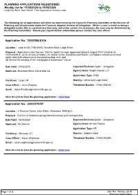 8.10 MHDC Scheduled Weeklyplanningapplications