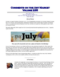 Comments on the Art Market Volume 235