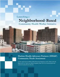Launching a Neighborhood-Based Community Health Worker Initiative
