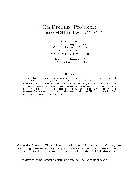 On Promise Problems