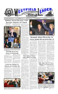 Skibitsky Defeats Brennan; GOP Increases Majority on Council by MICHAEL J
