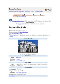 Teatro Alla Scala