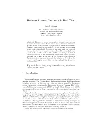 Business Process Discovery in Real Time