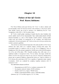 Chapter 10 Father of the QC Circle: Prof. Kaoru Ishikawa