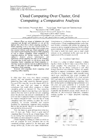 Cloud Computing Over Cluster, Grid Computing: a Comparative Analysis