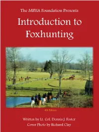 Introduction to Foxhunting