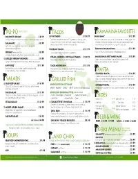 Menu PDF Download