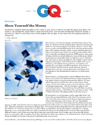 The MBA Program for Reti...Players
