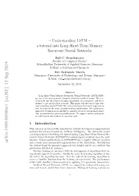 Understanding LSTM – a Tutorial Into Long Short-Term Memory Recurrent Neural Networks