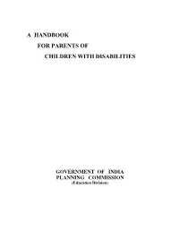 A Handbook for Parents of Children with Disabilities