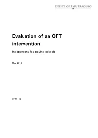 Evaluation of an OFT Intervention