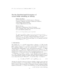 On the Distributional Divergence of Vector Fields Vanishing at Infinity