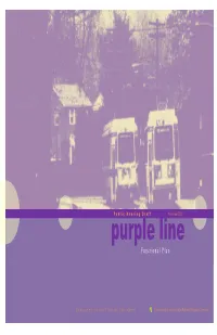 Purple Line F U N C T I O N a L P L a N
