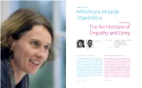The Architecture of Empathy and Unity Arhitektura Empatije I Zajedništva