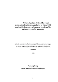 An Investigation of Visual Field Test Parameters in Glaucoma, Patterns Of